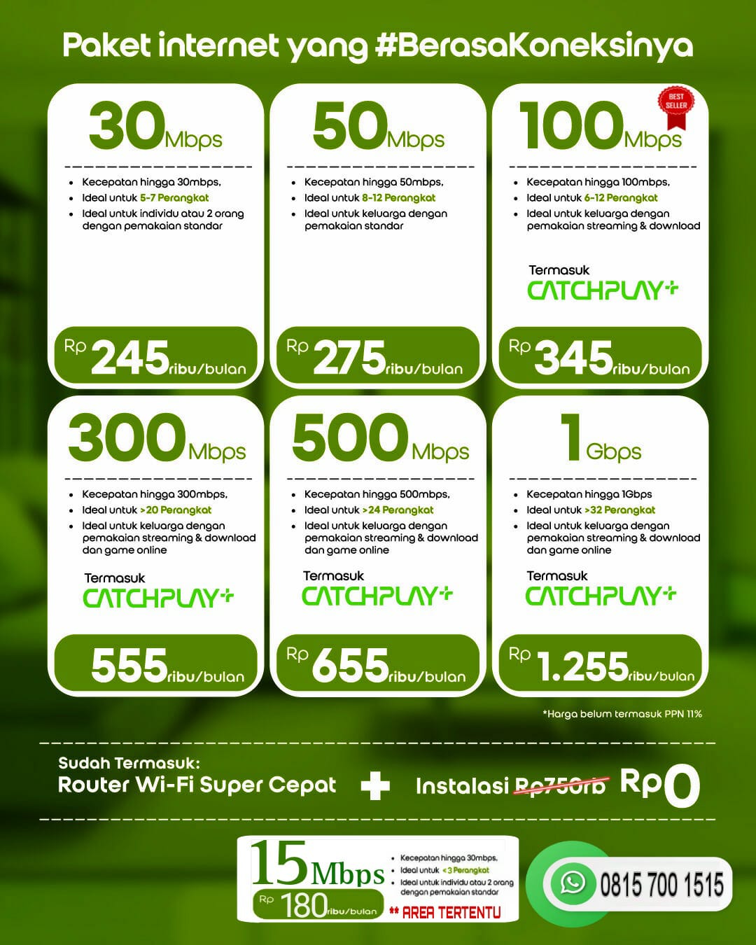 Promo Paket Perbulan