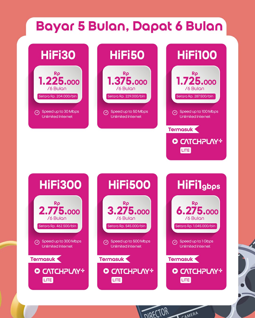 Promo Paket 6 Bulan